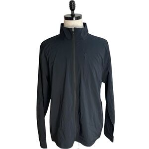 Leg3nd Full Zip Performance Active Track Jacket Black